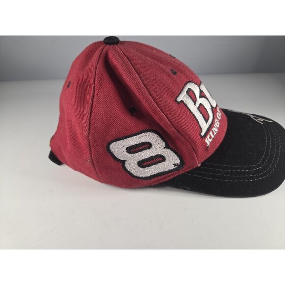 Budweiser King Of Beer Red Hat Nascar 8 Dale Earnhardt Jr.  Made in USA One Size - Picture 6 of 8